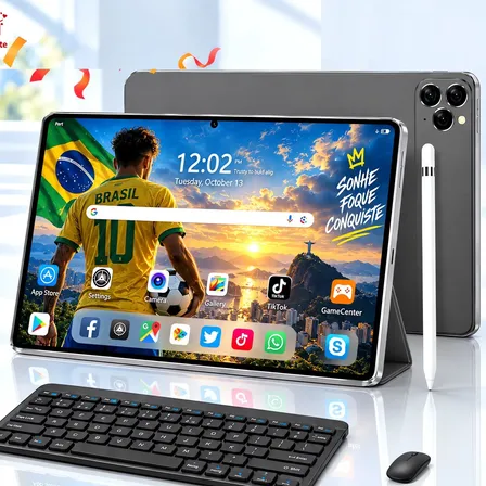 Tablet Niceeletab N7-b 10.1 6gb 256gb Teclado E Mouse Cinza-escuro