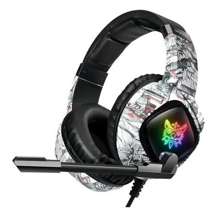 Auriculares Fone Gamer Onikuma K19 Color Blanco