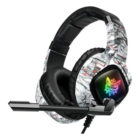 Auriculares Fone Gamer Onikuma K19 Color Blanco