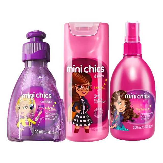 Ésika Kit Mini Chics Niñas Colonia Sh Y Spray Cabello Kelly