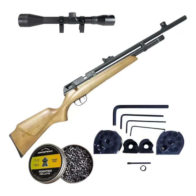 Rifle Pcp Raider Beeman Con Cargador 4.5mm Mira + Diabolos