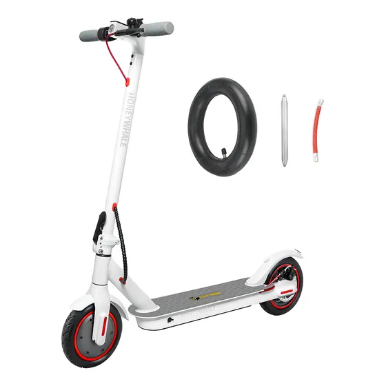 Honey Whale E9 Pro Scooter Eléctrico Plegable Adultos 32 Km/h-Velocidad Motor de 500 W de Potencia Máxima Negro Honeywhale Patin Electrico con App Control Bluetooth