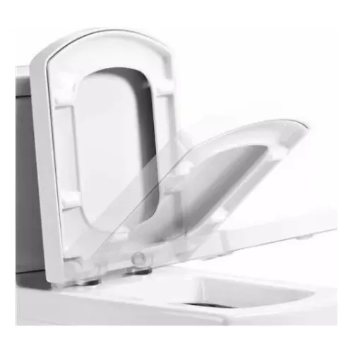 Tapa Asiento Inodoro Caida Suave Amortiguada, Roca Dama Senso Color Blanco