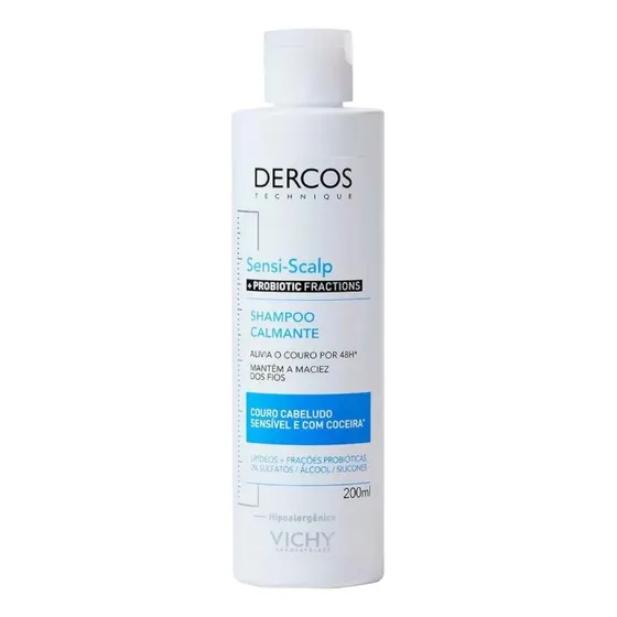 Shampoo Limpeza Calmante Dercos Sensi Scalp 200ml Vichy