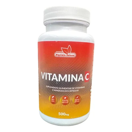 Vitamina C Fortalece El Sistema Inmunológico 60 Capsulas Sabor Natural