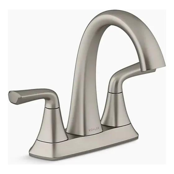 Kohler Grifo Llave Para Baño Niquel Cepillado K-r28796-4d-bn