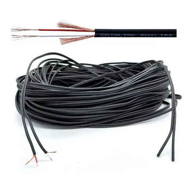 Cabo Áudio Stereo Philips Fio Rca 2 X 0,20mm Rolo 25 Metros