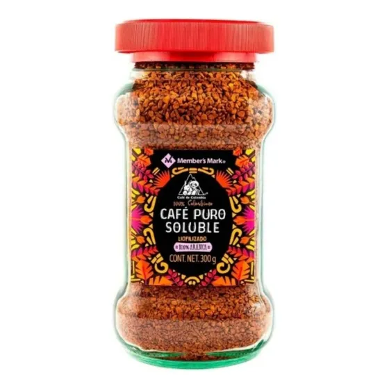 Cafe Puro Soluble Members Mark 300 Gr,colombiano Liofilizado