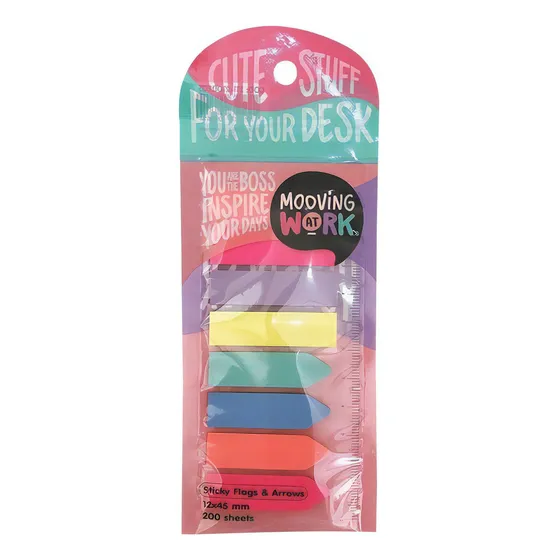 Notas Adhesivas Mooving Banderitas Multicolor 12x45mm X 200u