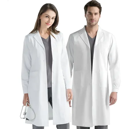 Bata Laboratorio Blanca Uniforme Médico Unisex