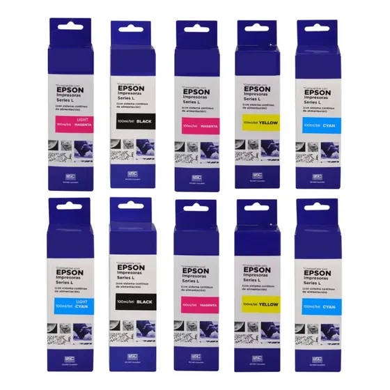 Pack 10 Tinta Premium Comprasclick Compatible Con Hp Variados