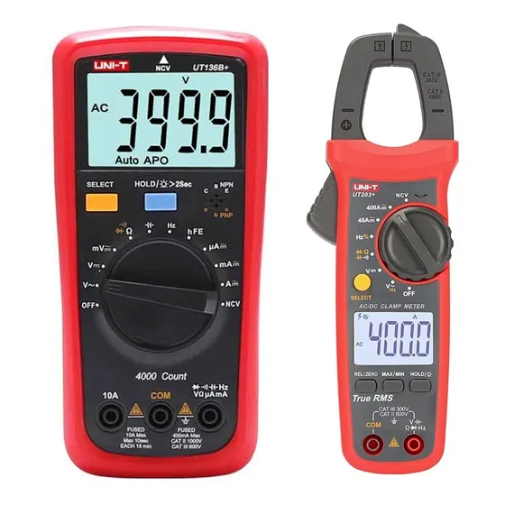 Kit Uni-t Multímetro Ut136b+ + Pinza Amperométrica Ut203+
