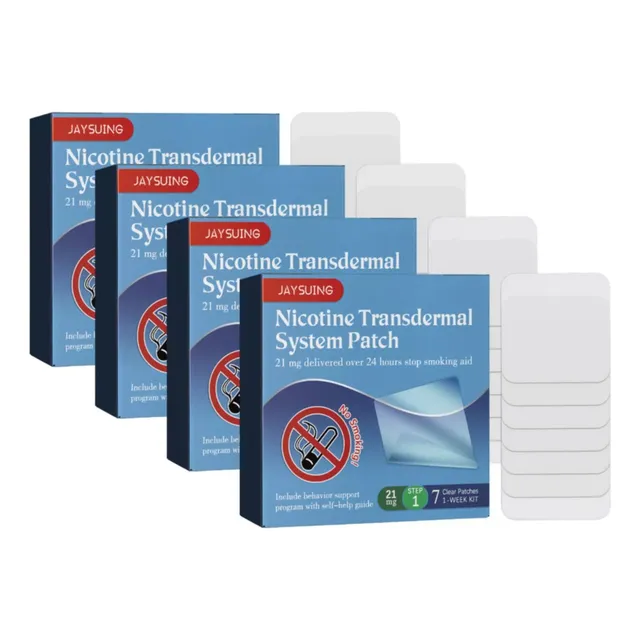 4 Parches De Nicotina Step Quit W02i Parches For Fumar