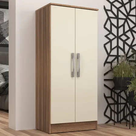 Armário Multiuso 2 Portas Regente Castanho/offwhite Ga