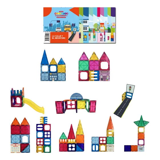 Magnetix La Ciudad Set 2 Magnéticos X 100 Pz