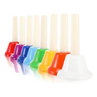Kit De 8pcs Campanas De Percusión De Mano Orff Instrumentos Kit De 8pcs Campanas De Percusión De Mano Orff Instrumentos