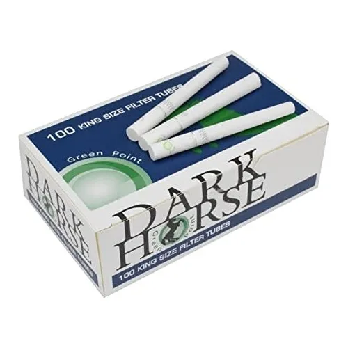 100 Tubos Click Dark Horse / Maxtabacos Sabor Menta