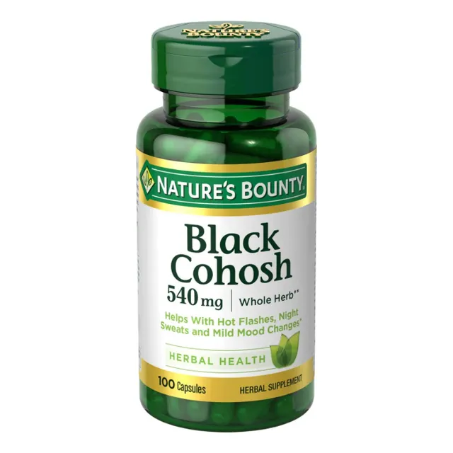 Black Cohosh (cohosh Negro) Natures Bounty 540mg 100 Capsula
