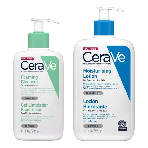 Pack Cerave: Hidratante Corporal 473+gel Espumoso 236ml
