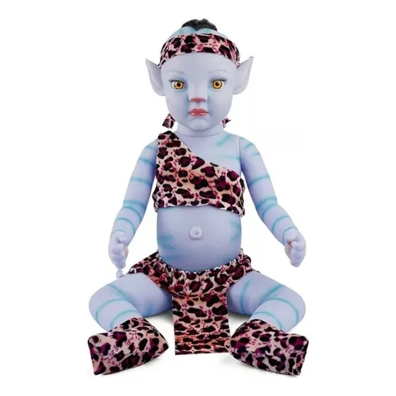 Avatar Baby Boneca Bebê Reborn Menino 30cm C/ Luminoso