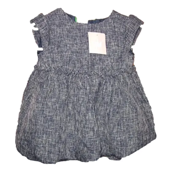 Vestido Niña Bebe Azul Marca Epk Talla 18m Nuevo Original
