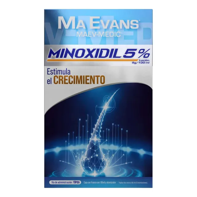 Ma Evans Maev Medic Solución con Minoxidil 5% 60ml