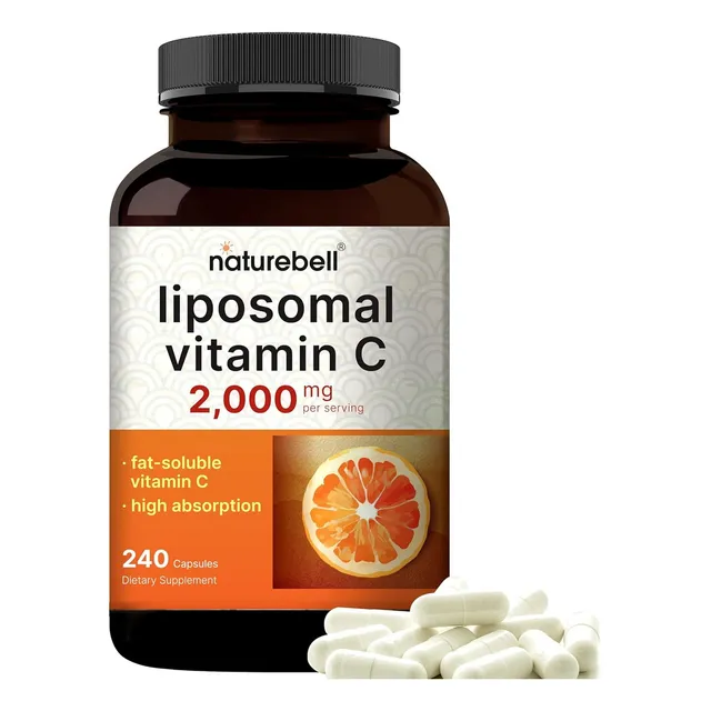 Vitamina C Liposomal 2000 Mg 240 Capsulas Sabor Sin Sabor