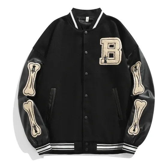 Chaqueta Beisbolera Americana Suelta Para Mujer