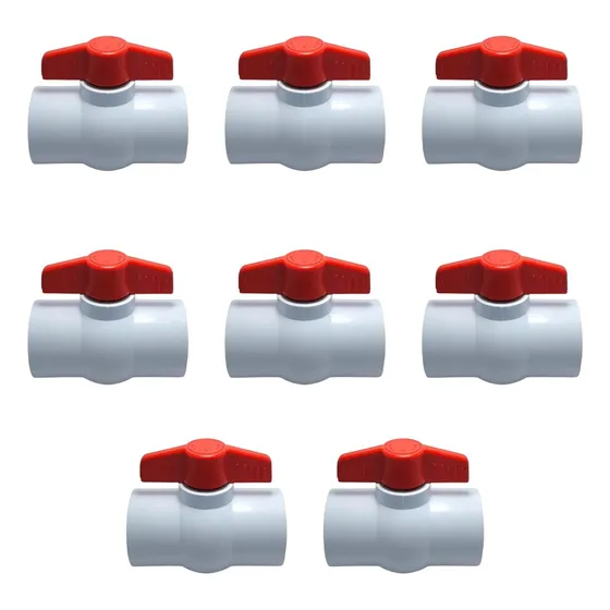 8 Válvula Esfera Hax De 2 Pvc Cedula 40 Para Cementar