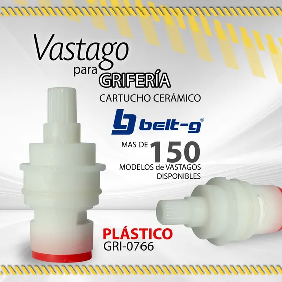 Vastago Belt-g Cartucho Ceramico Plastico Gri-0766/ 10719