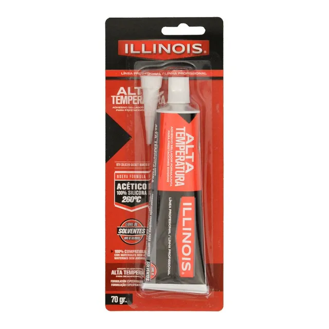 Adhesivo Sellador Acético Alta Temperatura Pomo 70gr