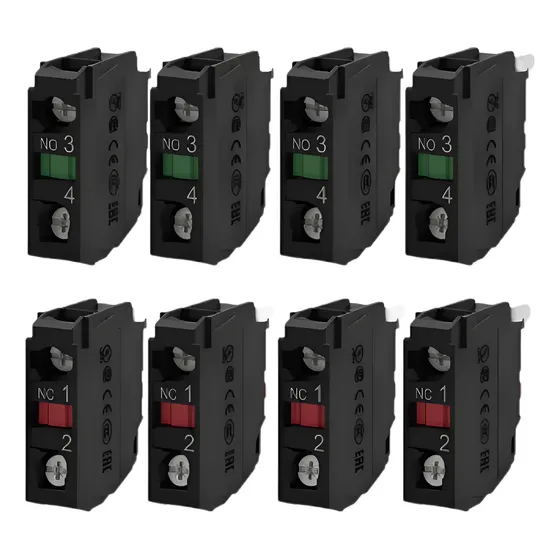 Paquete 4pz Zbe101 Y 4pz Zbe102 Elementos De Contacto