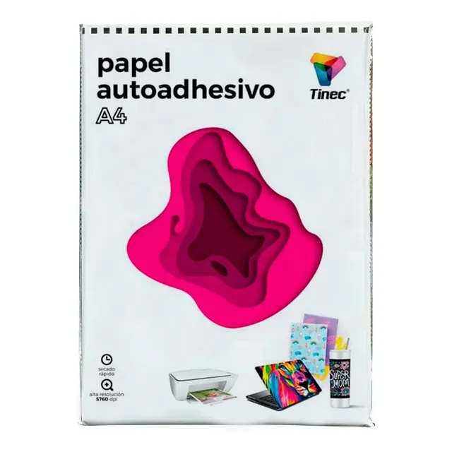 Papel Pet Sticker Adhesivo Etiquetas Resistente Al Agua 20h