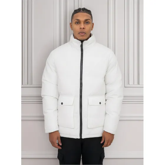 Campera Hombre Puffer Cuello Alto Termica Importada I Am