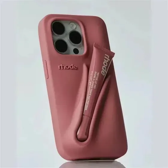 Funda De Silicona Para iPhone, Moda Con Soporte De Brillo