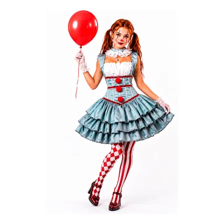 Fantasia Palhaça Mau Infantil It A Coisa Feminina Halloween