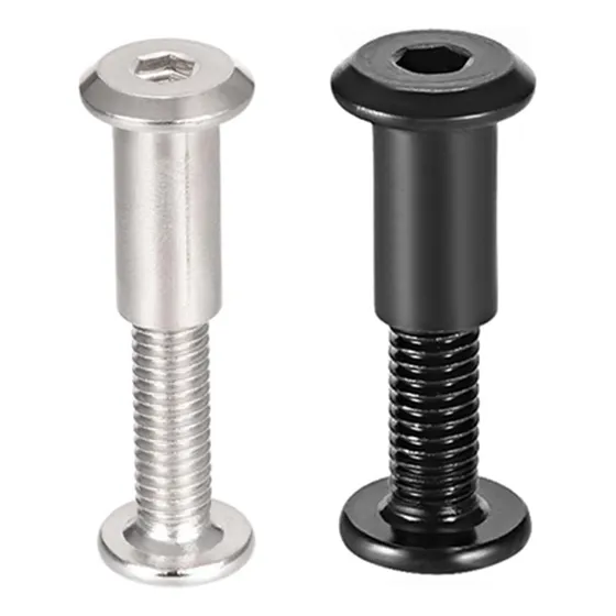 Poste De Tornillo Uxcell, Tono Plateado M6x30 Mm Masculino Y