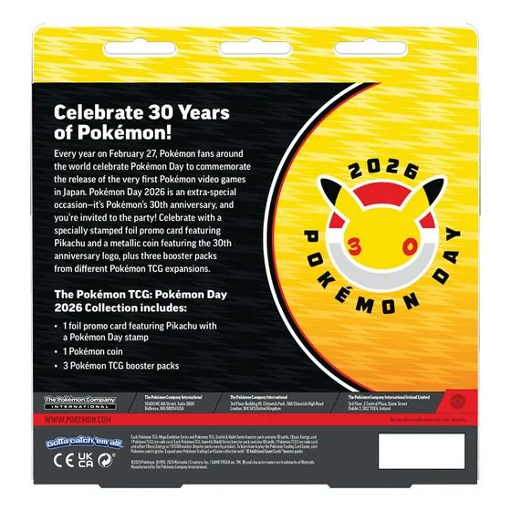 Pokemon Tcg: Pokemon Day 2026 Collection En Ingles Day 2026 Inglés