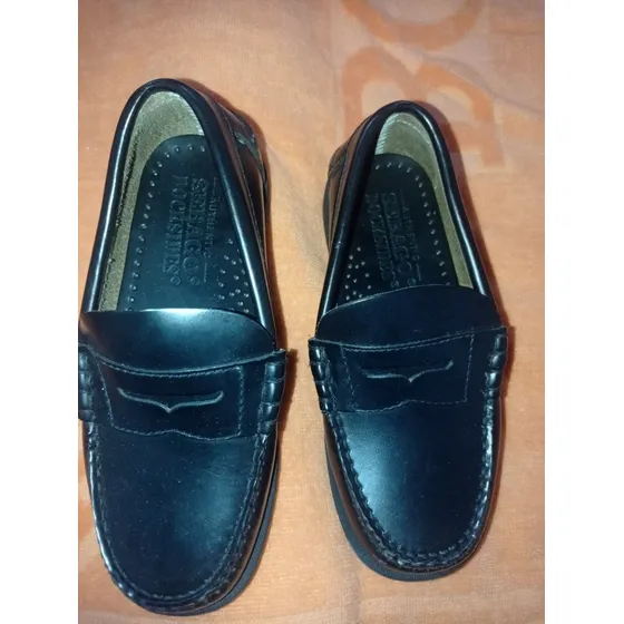 Zapatos Sebago De Niño, Talla 29. Color Negro