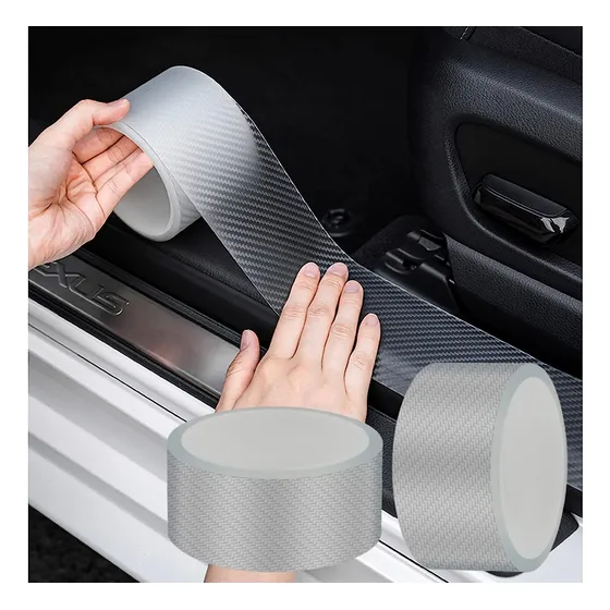Protector De Borde De Puerta De Coche Pegatina , 2 Rollos,