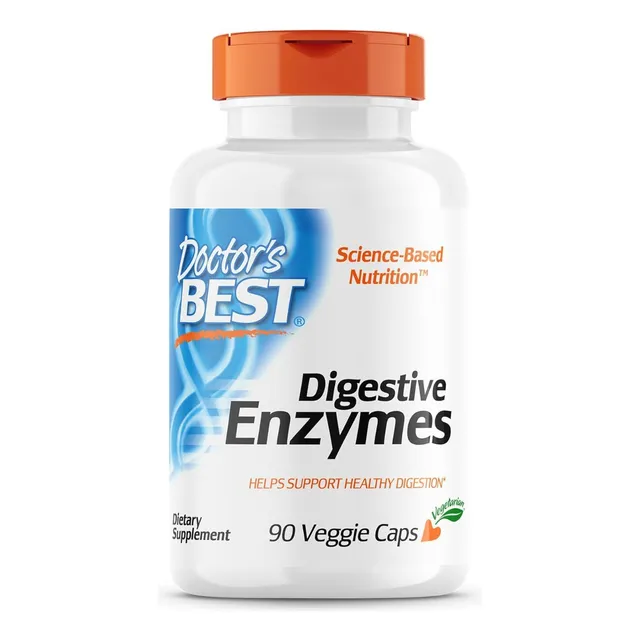 Enzimas Digestivas Doctor's Best 90 Cápsulas Vegetales