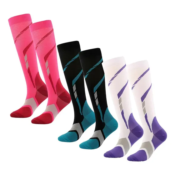 Medias Calcetines De Compresion Deportivas 3 Pares Fitnics