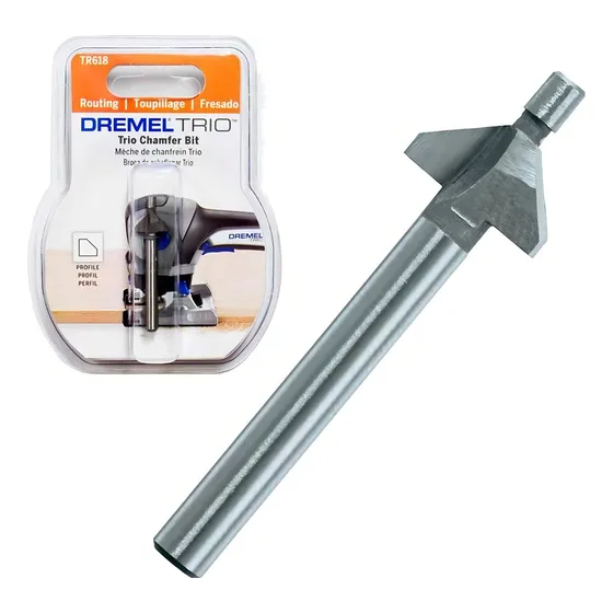 Cortador de chaflanes Tr618 de 45 grados para Dremel Trio, 2615.t61.8aa