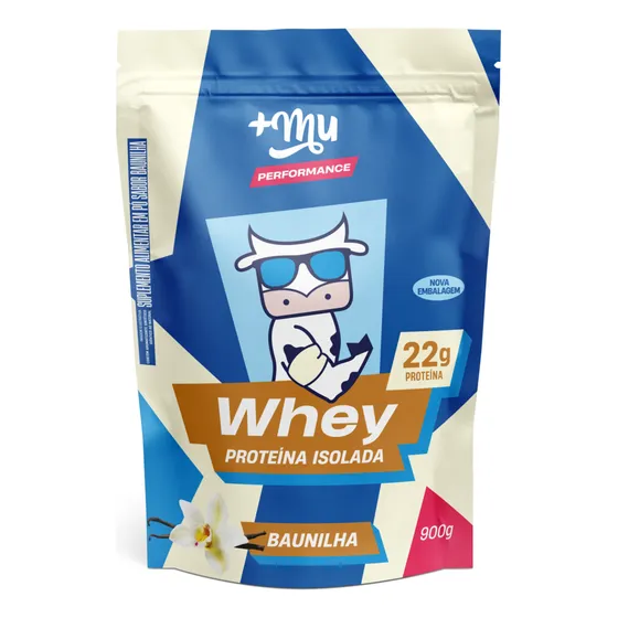 Whey Muke Whey Protein Isolado Hidrolisado Sabor Baunilha 900 g Mais Mu