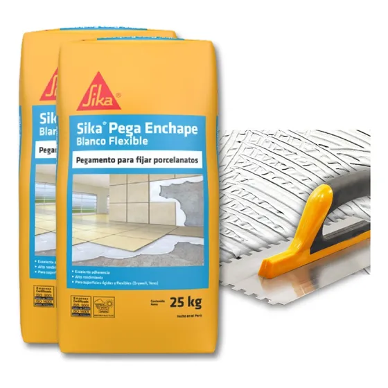 2 Pegamento Sika Pegaenchape Blanco Flexible + 1 Herramienta