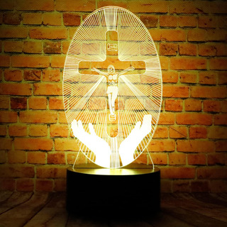 Luz Nocturna Para Dormir De Ilusión Óptica Led De La Cruz De Luz Nocturna Para Dormir De Ilusión Óptica Led De La Cruz De