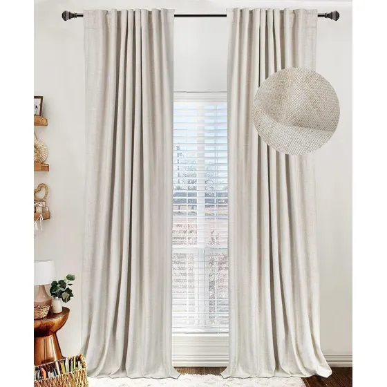 Cortinas Opacas 100% Blackout 2 Paneles 50 X 213 Cm Color Cr