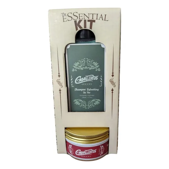 Kit Com Shampoo Tea Tree E Gel Para Cabelo Firm Pomade