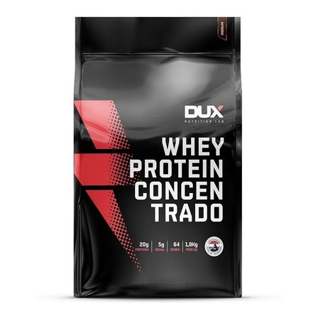 Suplemento em  pó Dux Nutrition  Whey Protein Concentrado proteínas sabor  chocolate em saco de 1.8kg