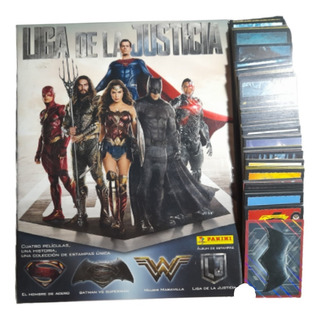 Álbum Liga De La Justicia + 168 Estampas Sin Repetir Panini Álbum Liga De La Justicia + 168 Estampas Sin Repetir Panini